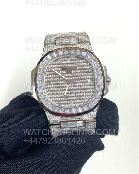 replica fully iced out patek philippe
